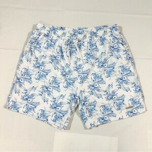 Kulani Kinis Men’s 2XL Swim Shorts Floral Hawaiian Lined Drawstring Resortwear